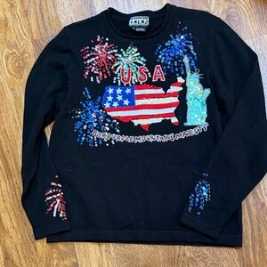 BEREK USA Fireworks Black Sweatshirt